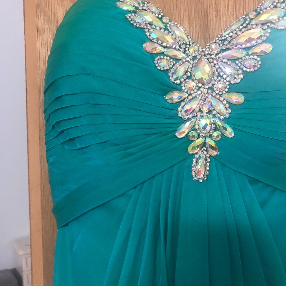 La Femme CrissCross Open Back Dress
